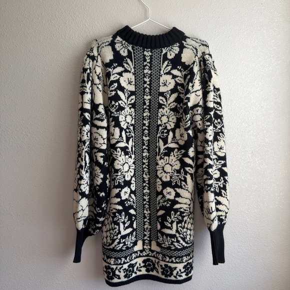 FARM RIO Pineapple Garden Mini Knit Sweater Dress - Picture 6 of 14